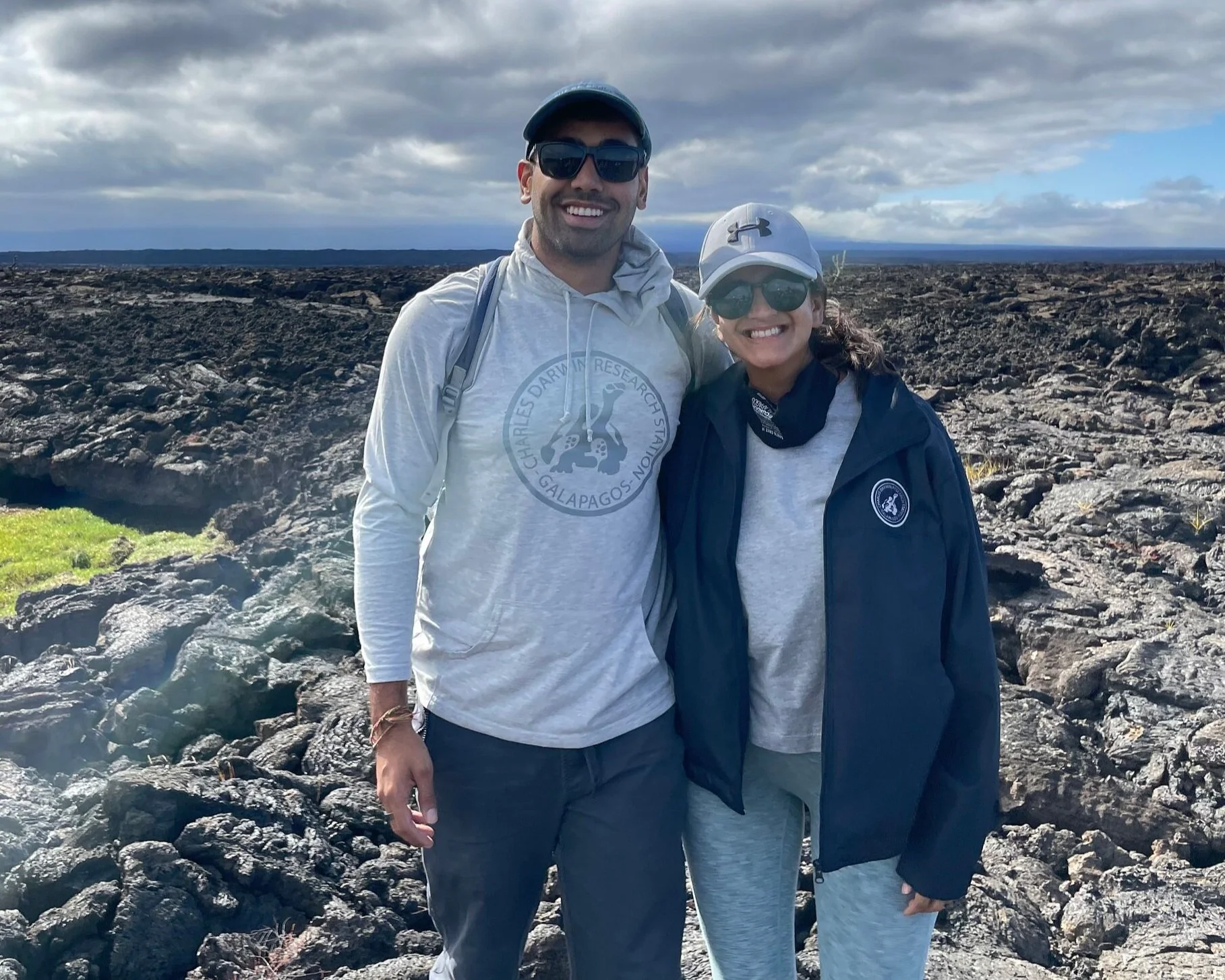 Fehzan and Karima Ali in the Galapagos