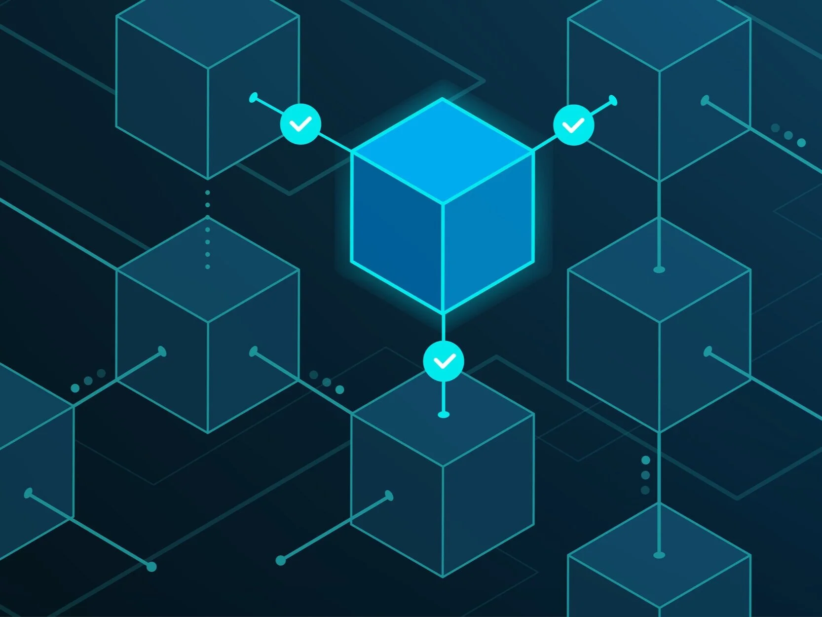 Abstract software and market interface imagery